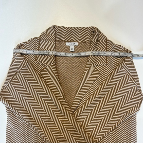 *Nine West Fall/ Winter Zig Zag Coatigan/ Cardigan with Front Pockets* - Picture 4 of 14